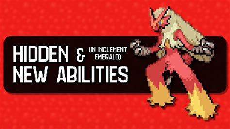 pokemon inclement emerald hidden ability.